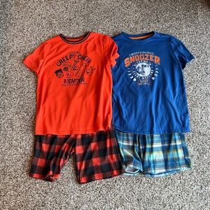 Cat and Jack 2 piece pj sets. 2 sets. Size: L (10/12).